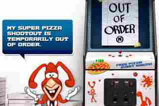 Maybe you'll have better luck getting to play the Noid's Facebook game?